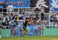 80分に均衡を破る先制ゴールを決めた遊馬 将也（秋田）【明治安田Ｊ３ 第15節 Ｆ東23vs秋田】