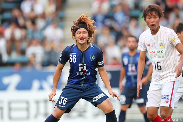 2試合連続の1-0勝利に貢献した岩下 敬輔（福岡）【明治安田Ｊ２ 第21節 福岡vs岐阜】
