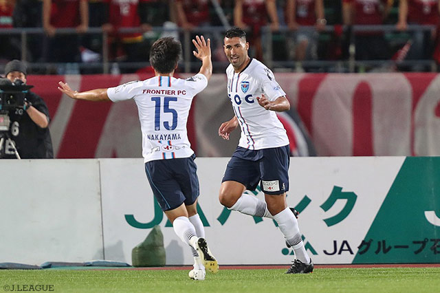 2得点で2度のリードをもたらしたイバ（横浜FC）【明治安田Ｊ２ 第21節 金沢vs横浜FC】