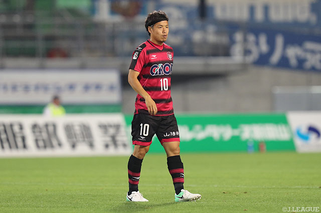 途中出場で1得点1アシストと結果を残した大竹 洋平（岡山）【明治安田Ｊ２ 第21節 岡山vs水戸】