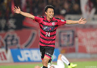 2ゴールで3試合ぶりの白星をもたらした赤嶺 真吾（岡山）【明治安田Ｊ２ 第21節 岡山vs水戸】