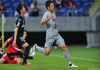 先制点を決め、3試合連続ゴールの上形 洋介（栃木）【明治安田Ｊ３ 第15節 Ｇ大23vs栃木】