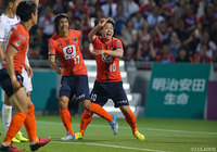 先制点を決め、Ｊ１通算50得点を記録した大前 元紀（大宮）【明治安田Ｊ１ 第18節 大宮vs札幌】