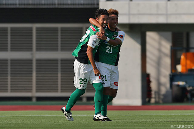 Ｊ初出場で初得点を決め、同点とした岩田 拓也（相模原 #29）【明治安田Ｊ３ 第16節 相模原vs鳥取】