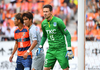 古巣相手に奮闘し、無失点に抑えたジョニー レオーニ（栃木）【明治安田Ｊ３ 第17節 長野vs栃木】