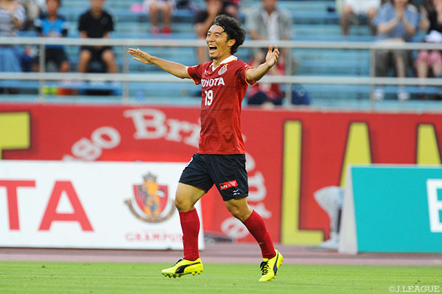 押谷 祐樹の先制ヘッドでリードを奪った名古屋【明治安田Ｊ２ 第23節 名古屋vs山形】