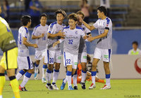 起死回生の同点ゴールを押し込んだ前田 凌佑（大分）【明治安田Ｊ２ 第23節 愛媛vs大分】