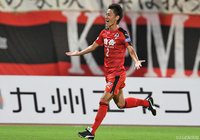 相手のミスを見逃がさず、決勝ゴールを流し込んだ黒木 晃平（熊本）【明治安田Ｊ２ 第23節 熊本vs千葉】