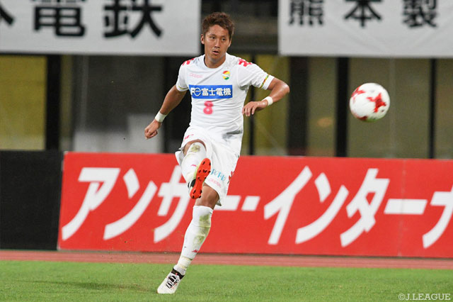 両チーム最多タイの3本のシュートで古巣ゴールを強襲した清武 功暉（千葉）【明治安田Ｊ２ 第23節 熊本vs千葉】