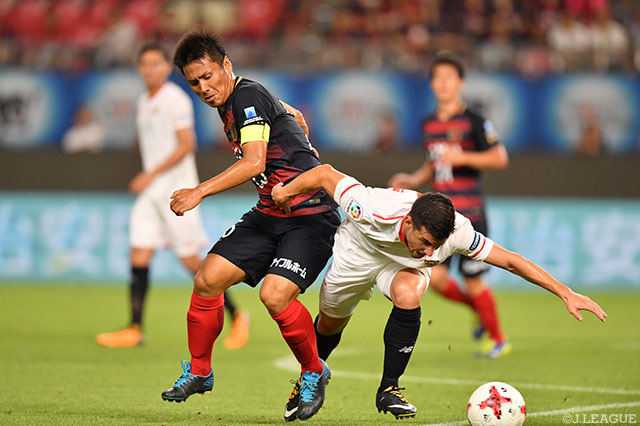 CKのキッカーを務め、2点目を演出した遠藤 康（鹿島）【明治安田Ｊリーグワールドチャレンジ 鹿島vsセビージャFC】