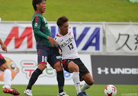 先制ゴールを決め、試合の均衡を破った梅内 和磨（盛岡）【明治安田Ｊ３ 第18節 盛岡vs鳥取】