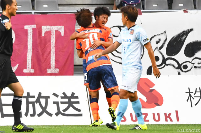 4試合ぶりの勝利に導く殊勲の決勝点を挙げた有永 一生（長野）【明治安田Ｊ３ 第18節 長野vs琉球】