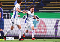 タイトな角度から決勝点を突き刺した島屋 八徳（徳島）【明治安田Ｊ２ 第24節 福岡vs徳島】