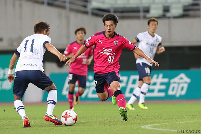 試合終盤にＪ初得点を決め、一矢報いた中島 元彦（Ｃ大23）【明治安田Ｊ３ 第18節 Ｃ大23vs鹿児島】