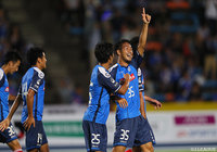 土壇場90+5分にチームを５試合ぶりの勝利へ導く劇的ゴールを決めた齊藤 隆成（水戸）【明治安田Ｊ２ 第25節 水戸vs東京Ｖ】