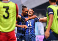 後半からの出場で見事に追加点を決め、結果を残した石津 大介（福岡）【明治安田Ｊ２ 第25節 福岡vs山形】