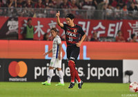 後半開始直後に左足で先制ゴールを決めた金崎 夢生（鹿島）【明治安田Ｊ１ 第19節 鹿島vs甲府】