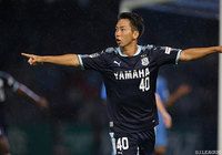 先制ゴールを含む２ゴールを決める活躍を見せた川辺 駿（磐田）【明治安田Ｊ１ 第19節 川崎Ｆvs磐田】