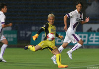 完封でチームを今季初の連勝へ導いたGK菅野 孝憲（京都）【明治安田Ｊ２ 第25節 町田vs京都】