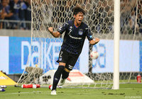 CKから殊勲の逆転ヘッドを押し込んだ三浦 弦太（Ｇ大阪）【明治安田Ｊ１ 第19節 Ｇ大阪vsＣ大阪】