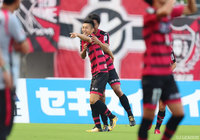 今季初の3連勝に導く先制点を決めた豊川 雄太（岡山）【明治安田Ｊ２ 第25節 岡山vs長崎】