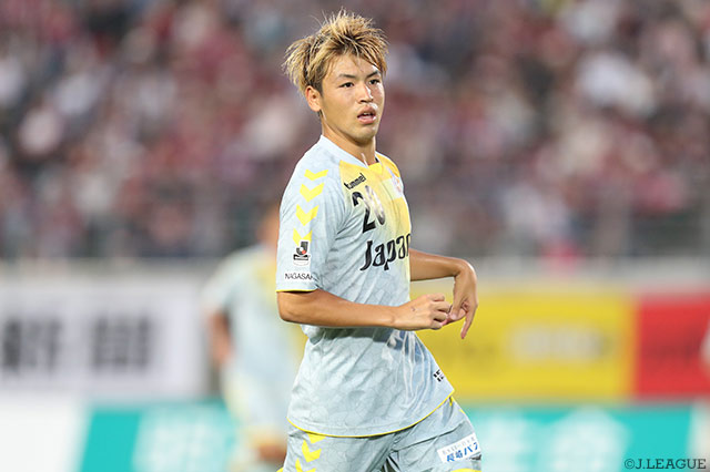 Ｊ２通算50試合出場を果たした中村 慶太（長崎）【明治安田Ｊ２ 第25節 岡山vs長崎】