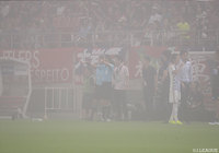 後半途中、濃霧のため試合が一時中断に【明治安田Ｊ１ 第20節 鹿島vs仙台】