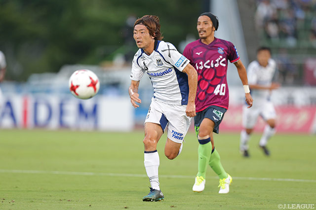 Ｊ１通算150試合出場を達成した藤春 廣輝（Ｇ大阪）【明治安田Ｊ１ 第20節 甲府vsＧ大阪】