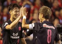 杉本 健勇（Ｃ大阪・左）は2ゴールをあげて、得点ランキングのトップタイに【明治安田Ｊ１ 第20節 Ｃ大阪vs札幌】