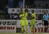 1点を追う58分に移籍後初ゴールを決めたパトリック（広島）【明治安田Ｊ１ 第20節 磐田vs広島】