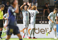 得点ランキング2位タイの14得点目となる2試合連続ゴールを挙げたウェリントン（福岡）【明治安田Ｊ２ 第26節 町田vs福岡】