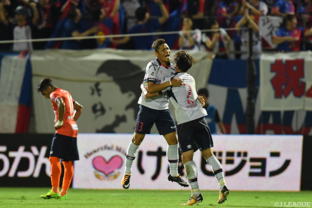 後半途中出場で６月４日（第14節清水戦）以来となるゴールを決めた大久保 嘉人（FC東京）【明治安田Ｊ１ 第21節 大宮vsFC東京】