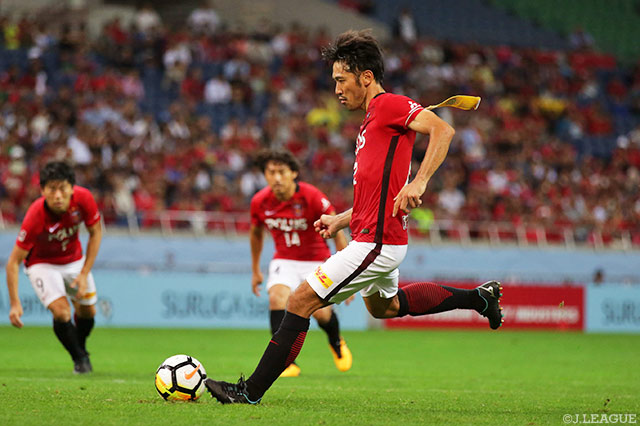 土壇場で決勝PKを冷静に決めた阿部 勇樹（浦和）【スルガ銀行チャンピオンシップ2017 浦和vsシャペコエンセ】