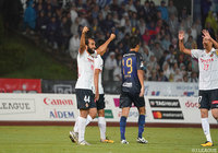 90+3分に激しい打ち合いを制する決勝ゴールを決めたガブリエル シャビエル（名古屋）【明治安田Ｊ２ 第28節 町田vs名古屋】