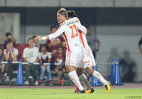 33分にCKから林堂 眞（#23）の先制点でリードを奪った愛媛【明治安田Ｊ２ 第28節 岡山vs愛媛】