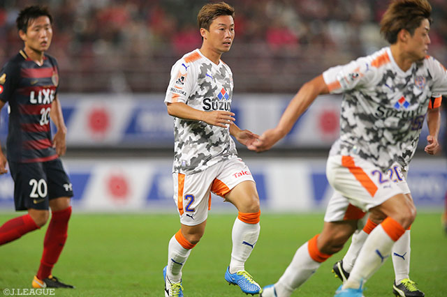 交代出場で加入後初出場を果たした清水 航平（清水）【明治安田Ｊ１ 第23節 鹿島vs清水】