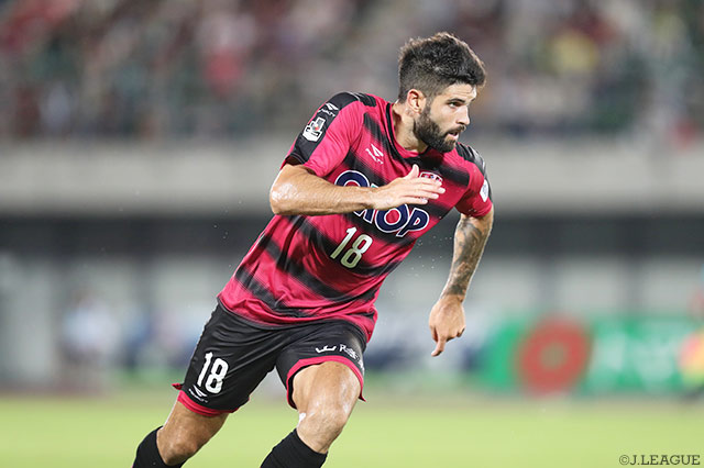 初の先発出場でチャンスに絡んだオルシーニ（岡山）【明治安田Ｊ２ 第29節 岡山vs松本】