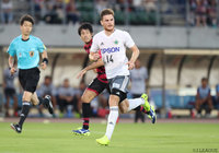 アグレッシブなプレーでゴールに迫ったパウリーニョ（松本）【明治安田Ｊ２ 第29節 岡山vs松本】