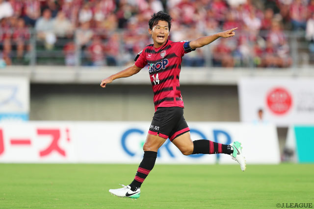 古巣との対戦でＪ２通算250試合を達成した喜山 康平（岡山）【明治安田Ｊ２ 第29節 岡山vs松本】