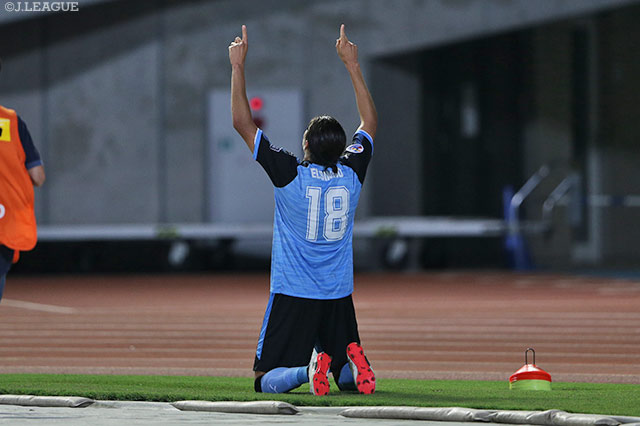 機を見た攻撃参加から追加点を押し込んだエウシーニョ（川崎Ｆ）【ＡＣＬ 準々決勝 第1戦 川崎Ｆvs浦和】