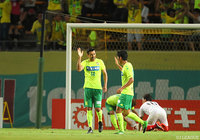 44分に１点差に詰め寄る反撃のゴールを決めたアランダ（千葉）【明治安田Ｊ２ 第30節 千葉vs岐阜】