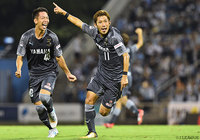 逆転決勝ゴールを直接FKでねじ込み、起用に応えた松浦 拓弥（磐田）【明治安田Ｊ１ 第24節 磐田vs神戸】