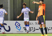 2試合連続得点となる先制ゴールを挙げた伊佐 耕平（大分）【明治安田Ｊ２ 第30節 山口vs大分】