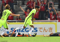 殊勲の逆転ゴールを決め、今季リーグ戦得点数を9としたラファエル シルバ（浦和）【明治安田Ｊ１ 第24節 清水vs浦和】
