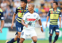 持ち前のスピードで福岡守備陣の脅威となった前田 大然（水戸）【明治安田Ｊ２ 第30節 福岡vs水戸】