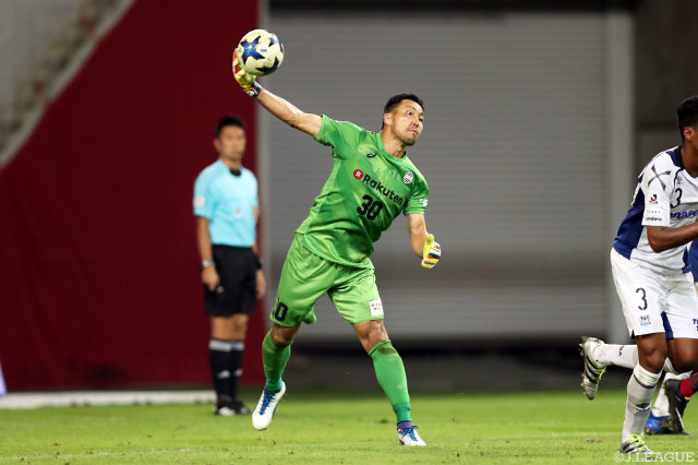 久々の出場ながら好セーブの数々で無失点に抑えた徳重 健太（神戸）【ルヴァンカップ 準々決勝 第1戦 神戸vsＧ大阪】