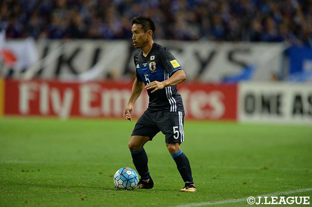 先制点をアシストした長友 佑都（インテル/イタリア）。健在ぶりを見せつけた【ロシアＷ杯 アジア最終予選 日本vsオーストラリア】