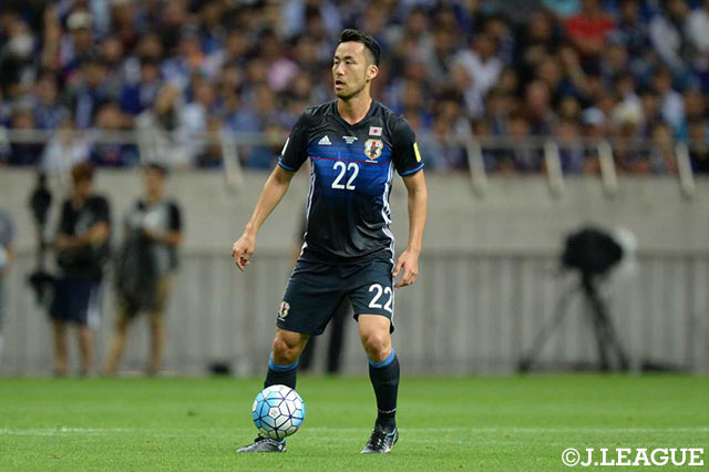 守備陣のリーダーとして完封劇を演出した吉田 麻也（サウサンプトン/イングランド）。キャリアの充実ぶりが窺えた【ロシアＷ杯 アジア最終予選 日本vsオーストラリア】