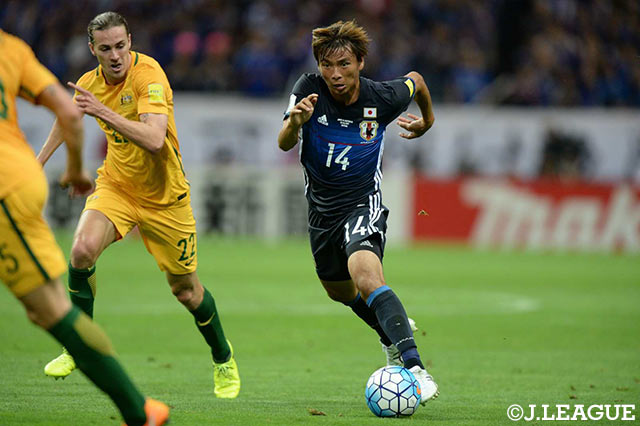 左サイドで躍動した乾 貴士（エイバル/スペイン）。旬の男がテクニックで魅了した【ロシアＷ杯 アジア最終予選 日本vsオーストラリア】