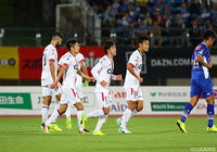 26分に先制となる今季初ゴールを決めた三村 真（岡山 #11）【明治安田Ｊ２ 第31節 山形vs岡山】